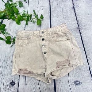 Wild Fable Women's High Rise Jean Shorts Cut Offs Size 0